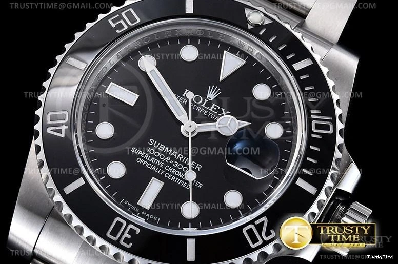 0308 Bold ROLSUB0280B – Submariner 116610LN 904L SS SS Black ARF V3 SH 1034